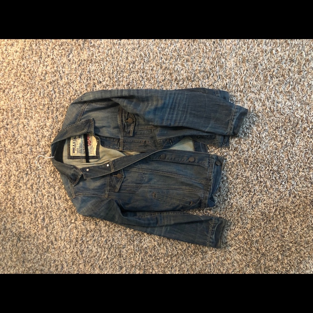 Who a u denim jacket